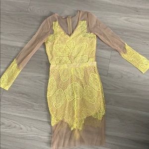 Lace and sheer dress